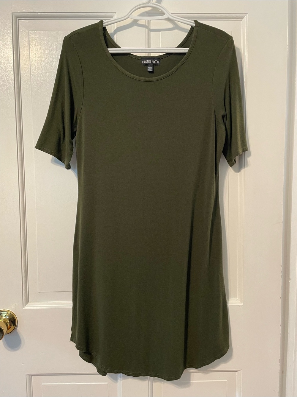 Kristin Nicole Olive Green Tunic Dress